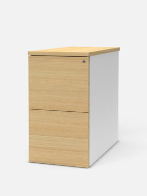 2 Drawer Wooden Storage