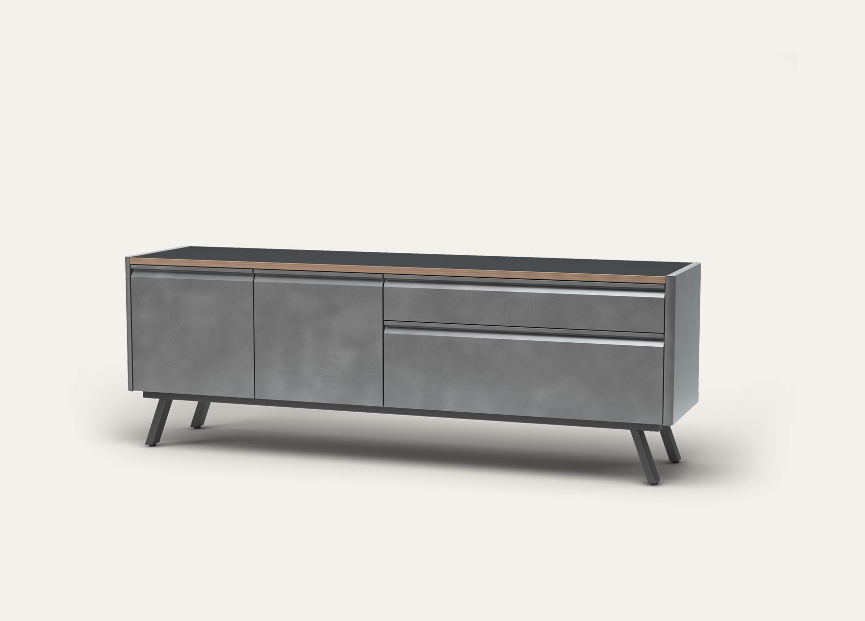 Ferro industrial office storage credenza