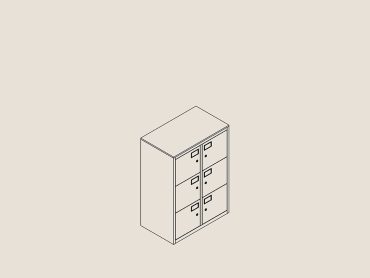 Ferro industrial office lockers