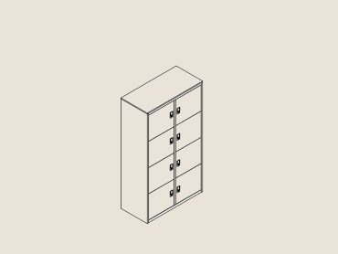 8 Door Office Lockers