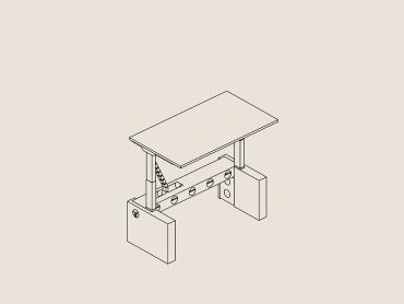 Jot Up UK made height adjustable desk