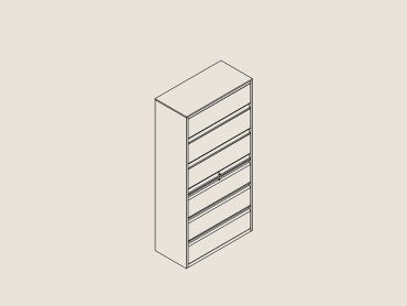 Metal office storage cabinet