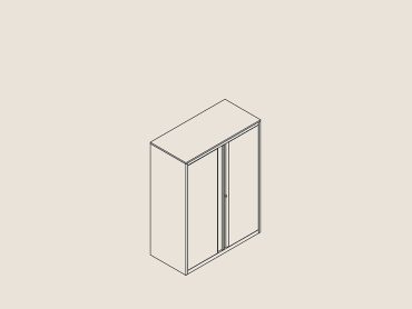 Flexiform metal storage cabinet for offices