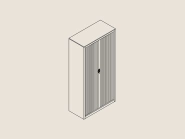 Freestor tall tambour storage cupboard