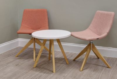Wooden office coffee table install