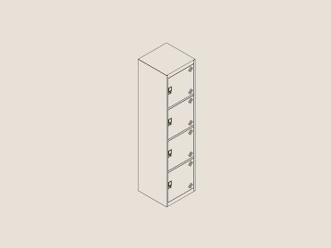 Ventilated personal storage locker
