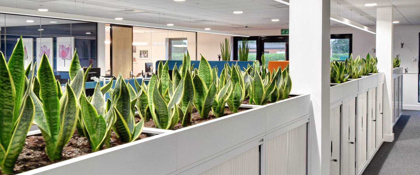 Office Storage Planters from Flexiform Flexiform