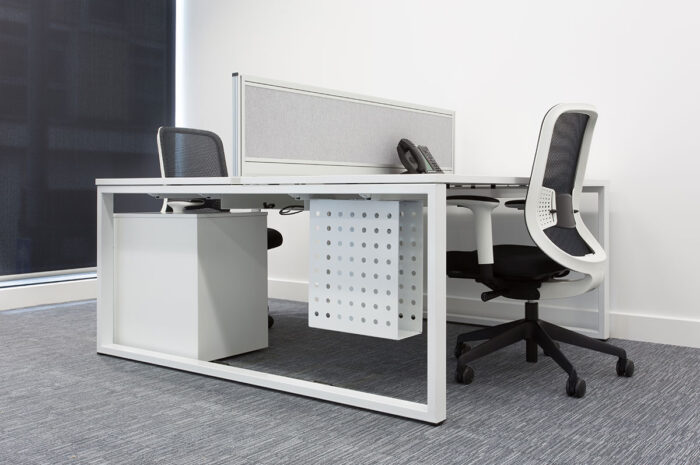 Office desks with desk screns