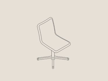 Miss upholstered Executive chair with 4 star base