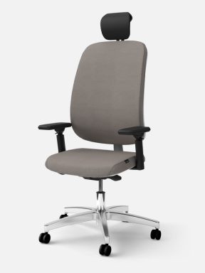 Equity desk chair with headrest support