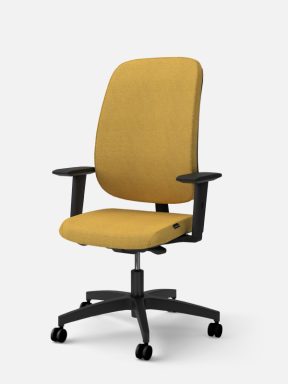 Equity upholstered task chair with arms