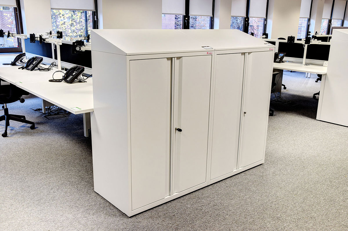 Office Storage Cabinet with Sloping Top