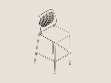 one-shot canteen stool