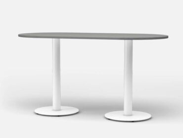 Additions Double Pedestal Bar Height Table