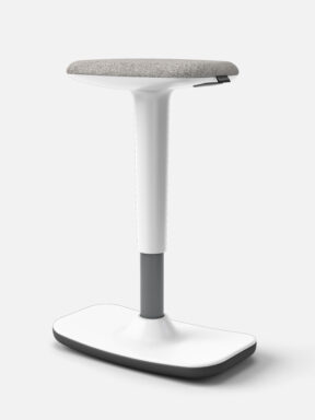 Jot-Up Height Adjustable Stool in White