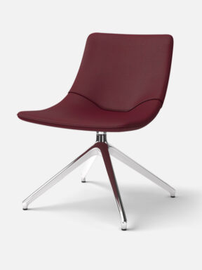 Valido Lounge Chair with Raised Polished Base