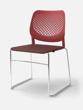 One-Shot skid base chair in Red