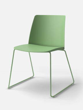 Tonez chair with skid base