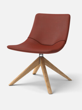 Valido Lounge Chair with Raised Wooden Base