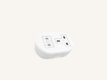 Caplet small office power module for collaboration tables