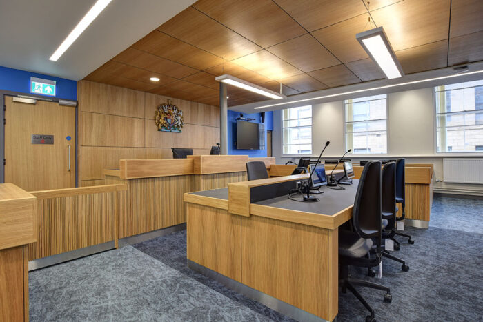 Courtroom design and furniture installation