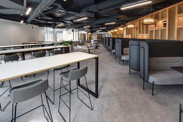 Black frame metal stools