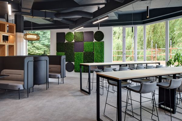 Black metal frame office stools