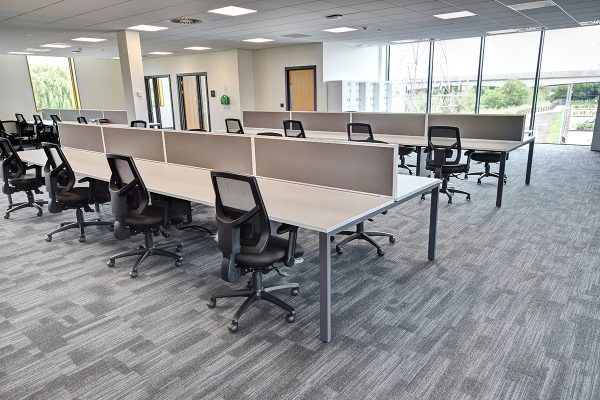 Flexiform Pico Back to Back Desk 8P Greys