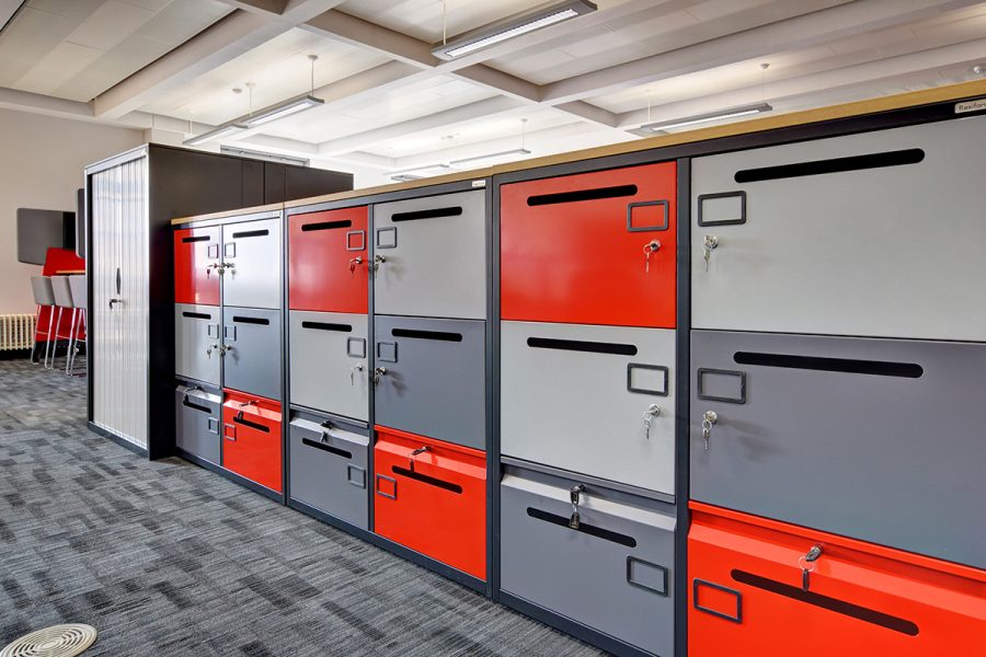 6 door office metal lockers