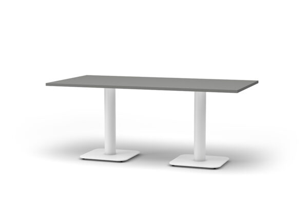 Double pedestal canteen table