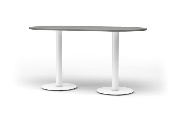 Bar height office table with double pedestal base