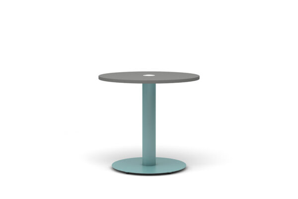 pedestal base meeting table with power