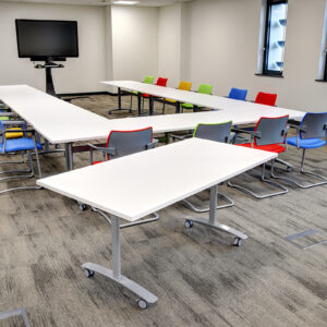 Mobile office meeting table