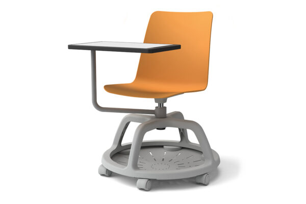 Mobile chair with multi handed writing tablet