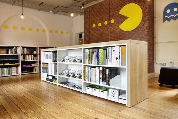 cladded office shelving
