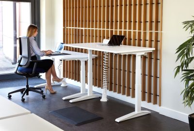 single sit stand office desk