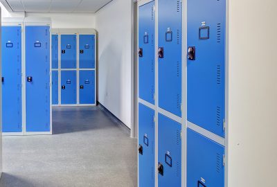 Two tiered changing room locker