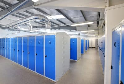 Bespoke staff changing lockers
