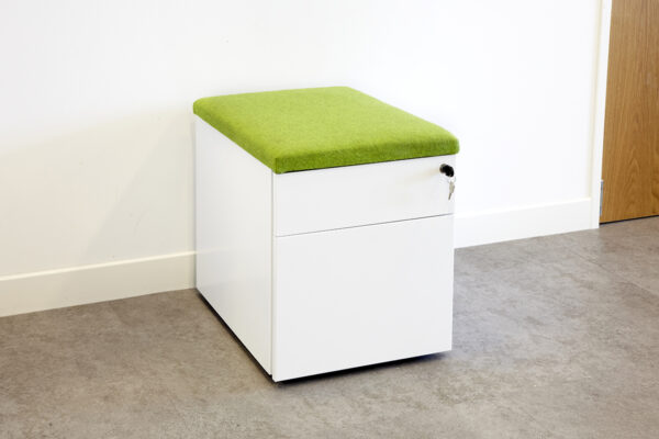 Office pedestal with cushion top