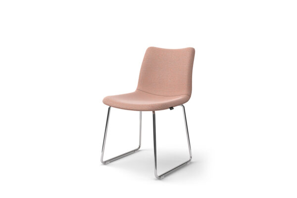 Meeting chair with skid base