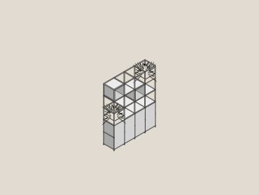Flexigrid office space divider