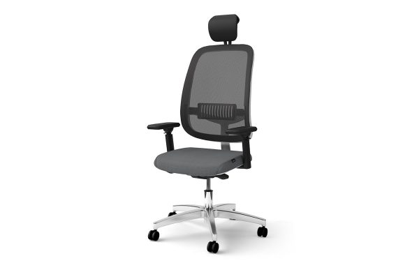 Equity task chair with headrest