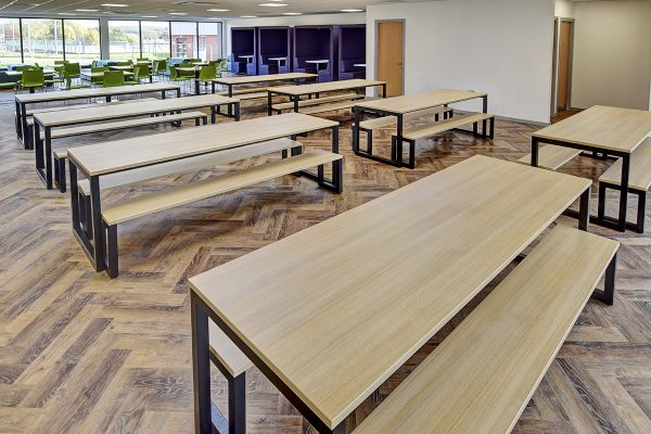 Canteen bench tables and seats