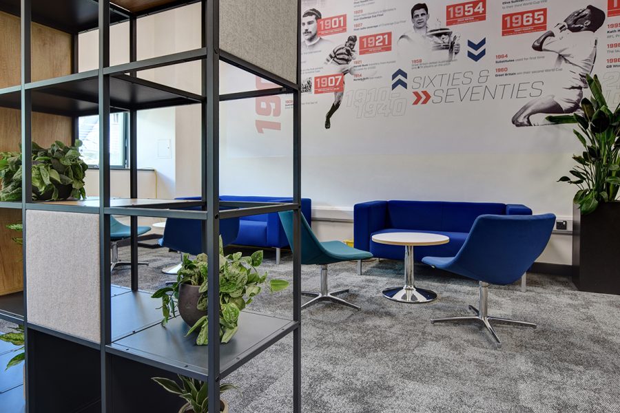 Open office shelving system