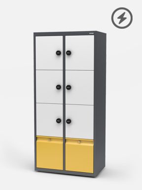 Power charging locker for offices