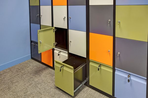 Freestor Accent Office Lockers at SCRA