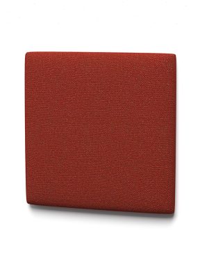 Square interlocking acoustic panels for back of storage cabinets