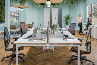 Meira 4 Person Eco Office Desk