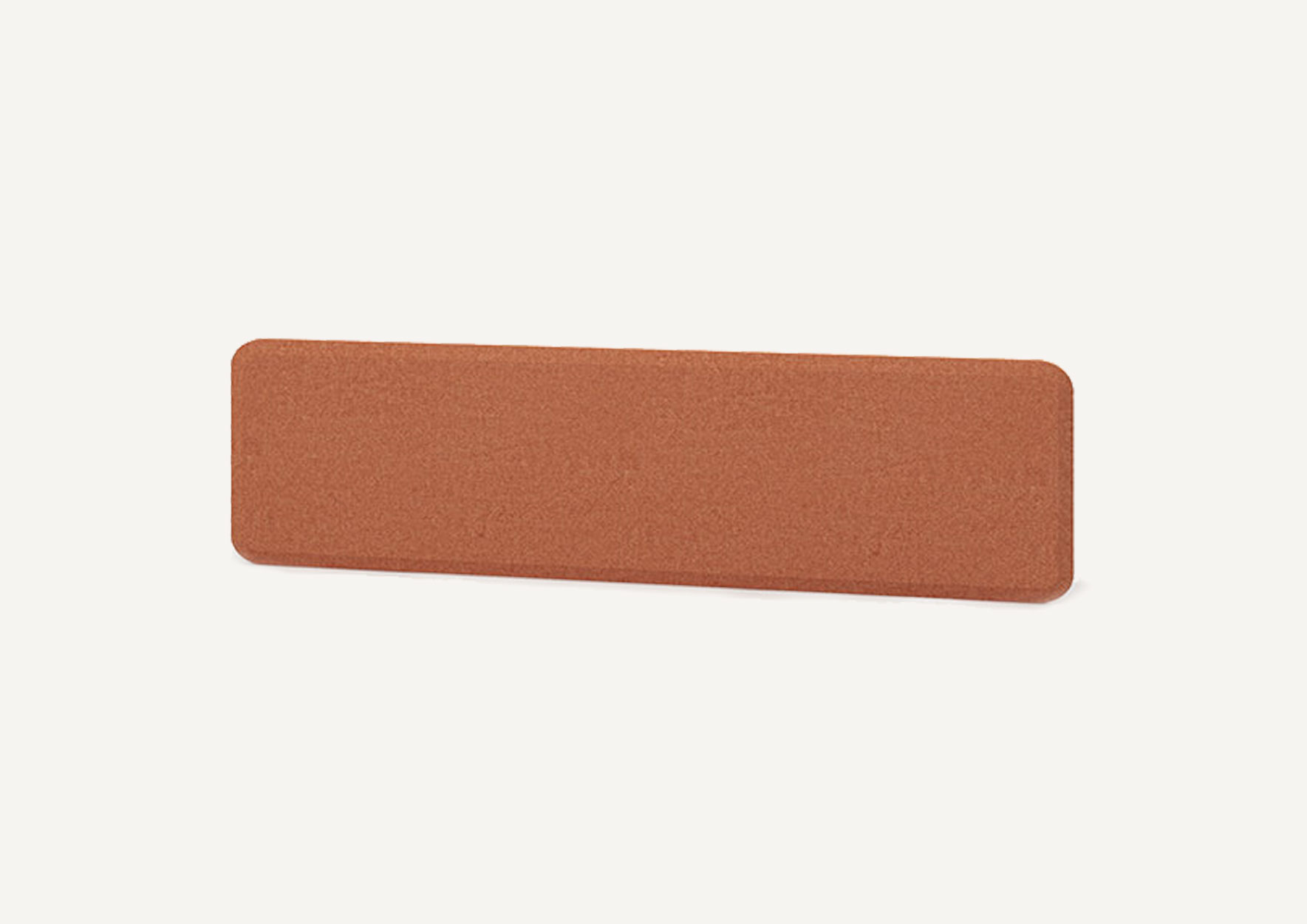 Aerofoil edge desk privacy screen