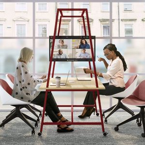 Mobile work table for offices
